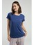 Kadın Indigo Kısa Kol Pijama Takımı 1