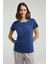 Kadın Indigo Kısa Kol Pijama Takımı 3