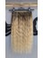 Yarımay + 2 Yan 170 gr 65-70 cm Gerçek Saç Çıtçıt Dip Kumral Alt Platin Renk 1