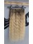 Yarımay + 2 Yan 170 gr 65-70 cm Gerçek Saç Çıtçıt Dip Kumral Alt Platin Renk 2