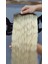 Yarımay + 2 Yan 150 gr 65-70 cm Gerçek Saç Çıtçıt Dip Açık Kahve Alt Platin Renk 1