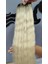 Yarımay + 2 Yan 150 gr 65-70 cm Gerçek Saç Çıtçıt Dip Açık Kahve Alt Platin Renk 2