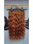 Yarımay + 2 Yan 200 gr 65-70 cm Gerçek Saç Çıtçıt Bakır Kumral Renk 1