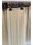 Yarımay + 2 Yan 200 gr 65-70 cm Gerçek Saç Çıtçıt Platin Renk 5