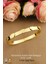 316 L Gold Kalpli Aşk Kelepçe Çelik Bileklik - HMÇB-0022 3