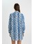 Desenli Poplin Plaj Gömleği-Fall in Love Z4856AZ24SM 6