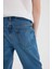 Erkek Çocuk Straight Fit Düz Paça Basic Düz Jean Pantolon D6475A825SM 6