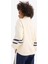 DeFacto Fit Oversize Geniş Kalıp Yarım Fermuarlı Baskılı Sporcu Sweatshirt D7132AX25SP 6