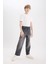 Erkek Çocuk Loose Fit Düz Paça Basic Düz Jean Pantolon D6489A825SM 3