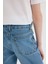 Erkek Çocuk Loose Fit Düz Paça Basic Düz Jean Pantolon D6489A825SM 6