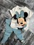 Minnie Mouse Çiçekli Fitilli Yüksek Kalite Bebek Çocuk Kız Kapri Tayt Takım 3