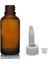 30 ml Kahverengi Cam Şişe Getamisin Kapak, 24 Adet, Plastik Üstten Da mlalıklı Şişe, 1