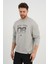 Bisiklet Yaka Unisex Baskılı Sweatshirt (UNX-37401) 2