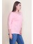 Kadın Somon Yaka ve Kolları Tül Detaylı Viskon Bluz 5