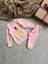 %100 Pamuklu Desenli Kız Bebek Pijama Takımı 1