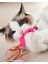 Kedi Olta Oyuncak - Balık Tasarımlı, Çıngıraklı ve Renkli Tüylü 3