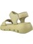 Top Level Deri Kız Çocuk Sandalet Olive 3