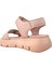 Top Level Deri Kız Çocuk Sandalet Pudra 3