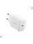 20W USB-C Mini Hızlı Şarj Aleti/Şarj Isısını Düşürür GaN Destekli Akım Korumalı Güç Adaptörü iPhone & Android & iPad Type-C EE201 White - ACH08701 1