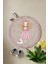 Baskılı Kedi Ve Kız Karakter Desenli Yıkanabilir Kaymaz Yuvarlak Çocuk Halısı, Çocuk-Y-80-Pembe, 4