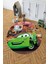 Baskılı Araba Desenli Yıkanabilir Kaymaz Taban Yuvarlak Çocuk Odası Halısı, Çocuk-Y-60-Yeşil, 1
