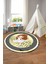 Baskılı Çerçeveli Balerin Kız Model Yıkanabilir Yuvarlak Çocuk Odası Halısı, Çocuk-Y-98-Sarı, 4