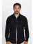 Slim Fit Yıkamalı Denım Düz Çift Cep Gömlek 4