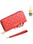Bayan Cüzdan Çift Fermuarlı Moda Basit Çoklu Kart Yuvası Büyük Kapasiteli Cep Telefonu Clutch (Yurt Dışından) 1