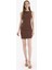 Bodycon Vücudu Saran Bisiklet Yaka Bengalin Kolsuz Mini Elbise E3975AX25SP 2