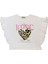 Kız Çocuk Leopar Kalp Taş Detaylı Tshirt 1