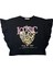 Kız Çocuk Leopar Kalp Taş Detaylı Tshirt 1