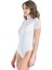 Dantelli Balıkçı Yaka Kadın Body 330 4