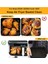 2 Adet Hava Fritöz Silikon Gömlekleri Ninjia DZ401 DZ550 Çift Hava Fritöz Yeniden Kullanılabilir 10QT Yapışmaz Airfryer Sepet Aksesuarları (Yurt Dışından) 4