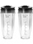 Nutri Ninja Auto Iq Serisi Blenderlar Için BL450/BL454/BL456/BL480/BL481 ile Uyumlu 2 Paket Yedek 24 Oz Bardak ve Musluk Kapağı (Yurt Dışından) 1