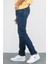 Erkek Bruce Koyu Mavi Taşlamalı Slim Fit Likralı Jean Kot Pantolon Dunkelblau 38/30 5