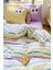 Kolay Ütülenir Nevresim Takımı Tek Kişilik Funny Lila 160 x 220 cm 5