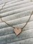 Çelik Pixel Kalp Kolye Rose Gold 1