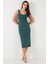 Slim Fit Kalın Askılı Midi Elbise Bayan Elbise 5866154 4