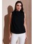 Slim Fit Dik Yaka Omuz Büzgülü Bluz Bayan Bluz 6527836 2