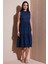 Regular Fit Kolsuz Midi Elbise Bayan Elbise 5869008 3