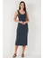 Slim Fit Kalın Askılı Midi Elbise Bayan Elbise 5866154 5
