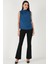 Slim Fit Dik Yaka Omuz Büzgülü Bluz Bayan Bluz 6527836 4