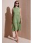 Regular Fit Kolsuz Midi Elbise Bayan Elbise 5869008 3
