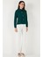 Taşlı Regular Fit Gömlek Yaka Fermuarlı Bluz Bayan Bluz 611BZ0493 3