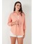 Regular Fit Uzun Kollu Cepli Çizgili Gömlek Kadın Gömlek 6772895 3