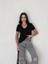 V Yaka Basic Kadın T-Shirt 1