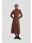 Uzun Kol Triko Elbise 24KD4217 Acı Kahve 2