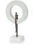 Evza Beyaz Dekoratif Mermer Halka 8*16*27 cm 1
