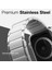 Watch 10 42MM Uyumlu Magnetik Metal Kordon Classic Serisi Gümüş 1