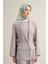 Çiçek Desenli Saf İpek Twill Eşarp 9342 80 1